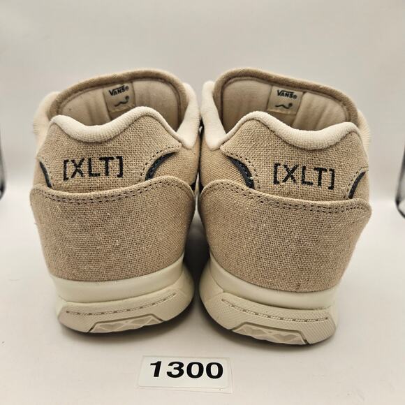VANS X NOTRE ROWLEY MEN\'S 10 TAN LINEN XLT SKATE SNEAKERS CHUNKY LOW TOP main image 5